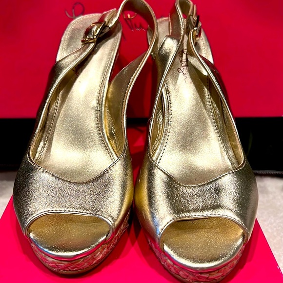 LILLY PULITZER KRISTEN WEDGE - Picture 1 of 4